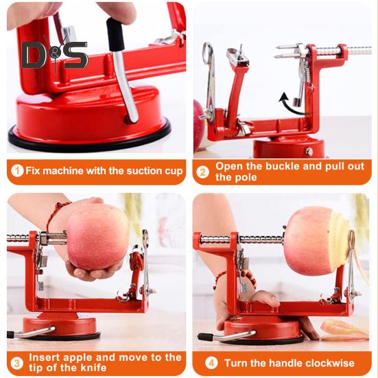 Овощечистка для фруктов, основание на присоске, многофункциональная машина для очистки картофеля, груш, трудосберегающая машина для очистки овощей для домашней кухни