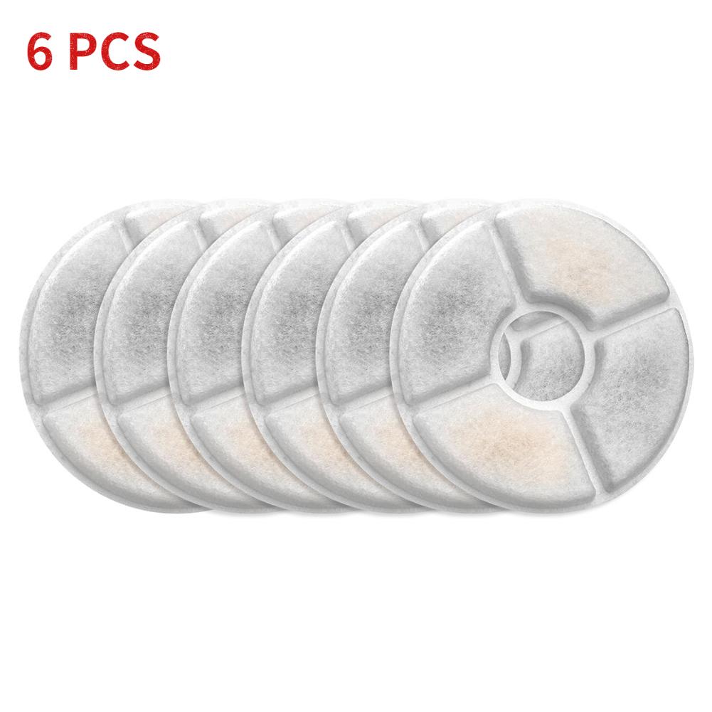 6/10/20 шт. Фильтры для фонтана для собак и кошек, сменный фильтр для воды, система фильтрации фонтана для домашних животных объемом 1,6 л/2,4 л, губки для предварительной очистки