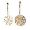 [M5896] - Gold Plated 'Tree of Life' Earrings