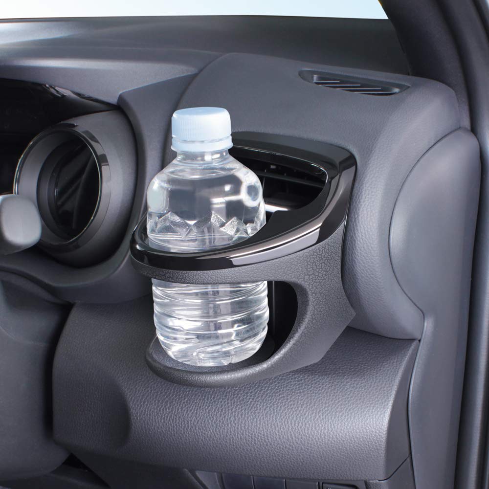 Tsuchiya Yac Air Conditioner Drink Holder for Toyota Black Vehicle-Specific Yaris/Yaris Cross, Driver's Seat, (SY-YA1)