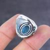 Blue Topaz Gemstone 925 Sterling Silver Jewelry Ring Size 8 Gift For Her