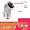 304 Stainless Steel 45°/135° Male & Female Threaded Elbow Water Heating Fitting Connector