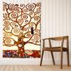 Tree Of Life Oil Painting Tapestry Wall Hanging Hippie Tapiz Art Style Mystic Sorcery Abstract Dorm Living Room Decor
