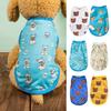 Pet Vest Cartoon Pattern Comfortable Breathable Soft Sweat-absorb Dress-up Protect Skin Lovely Pet