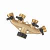 3 4 Inch Brass 4 Way Hose Pipe Splitter Nozzle Switcher Tap Connectors for Garden Irrigation