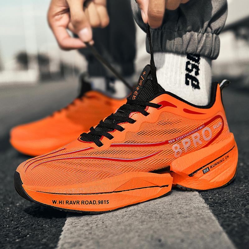 Большой размер 45 Carbon Plate Marathon Shoes Men Casual Sneakers Удобные легкие спортивные кроссовки для бега унисекс Tenis Walking Shoes