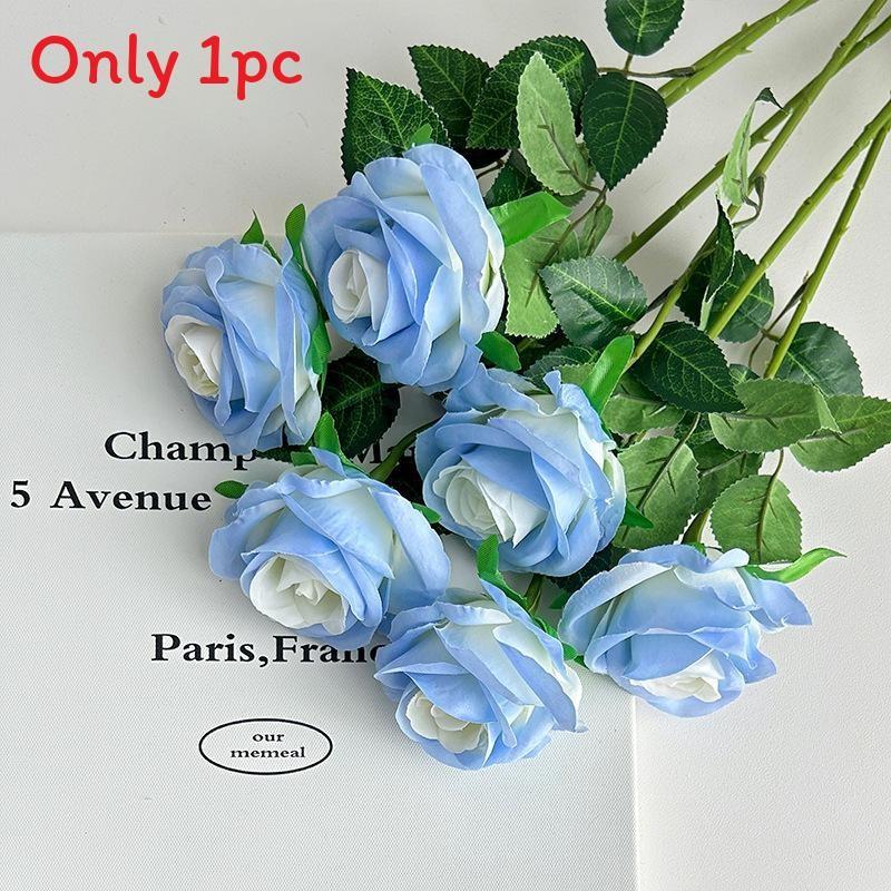 Artificial Silk Rose Flower For Wedding Party Home Decor Wall Display Arrangement