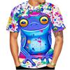 Cute Frog 3D Printing  T Shirt Man Summer Fashion O-Neck Short Sleeve Oversized  Top Casual Tee Loose Streetwear Unisex Clothing