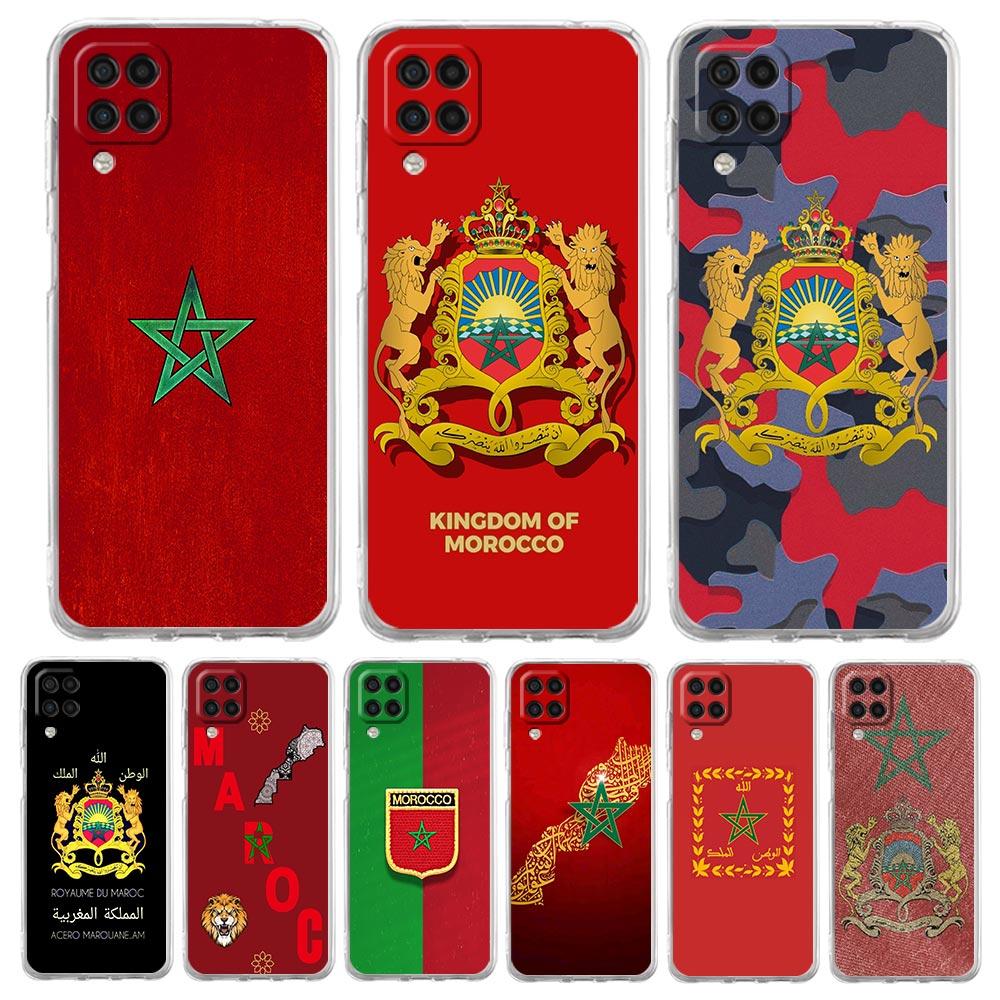 Moroccan flag Maroc Morocco Phone Case For Samsung A13 A33 A35 A55 A73 A53 A23 A51 A71 A21S A31 A41 A05s A03S A15 A25 5G Cover