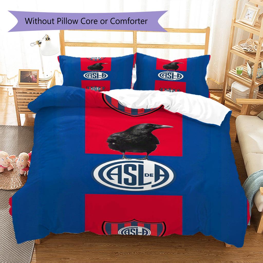 SAN LORENZO Pattern Bedding Set Quilt Cover Pillowcase Home Decor Gift (1 * duvet cover + 2 * pillowcase, without core)