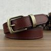 2,8 см широкий ретро модный ремень женский кожаный пряжка первый слой коровья кожа повседневный джинсовый ремень женский