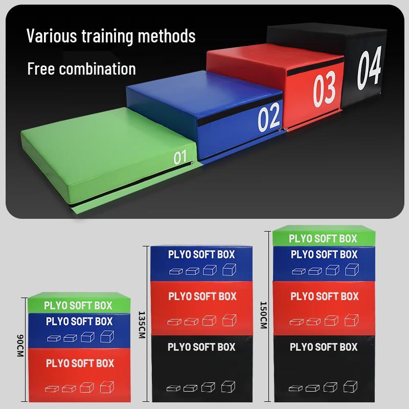 Jiemai Soft 4-in-1 Modular Plyo Box Set