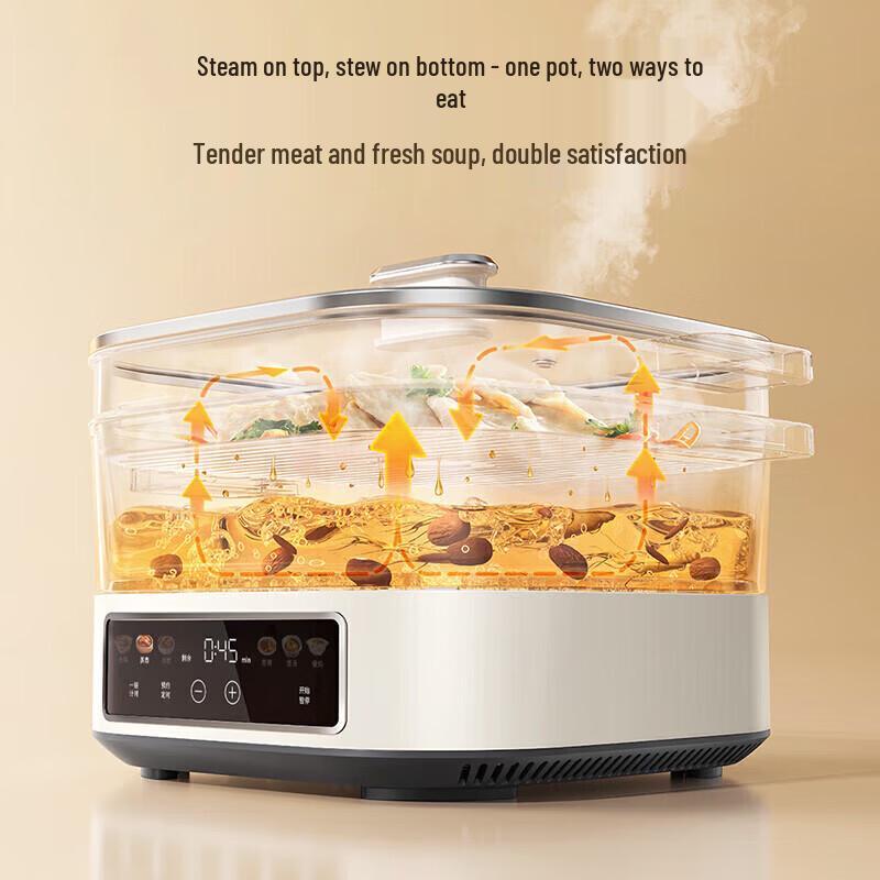 Многофункциональный электрический пароварка Morphy Richards MR8901, 6 л, IH, штепсель CN (адаптер в комплекте)