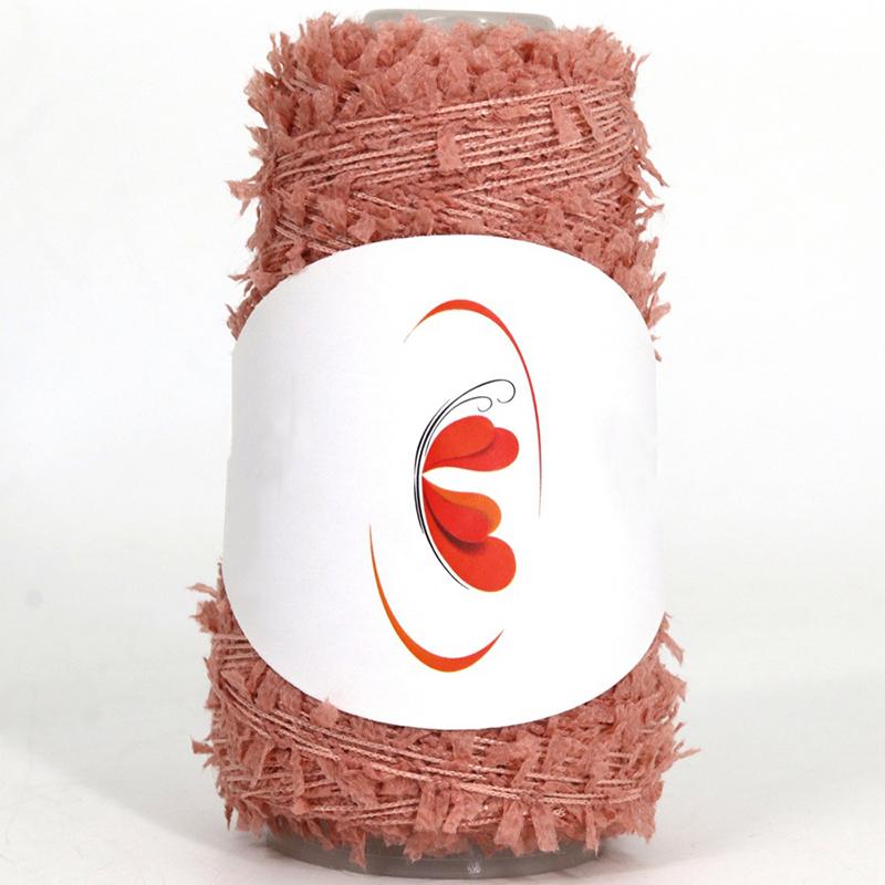 50G Rainbow Butterfly Paper Yarn Colorful Fancy Blend Partner Thread Hand Knitting Summer Baby Scarf Hat Doll Sweater Supplies