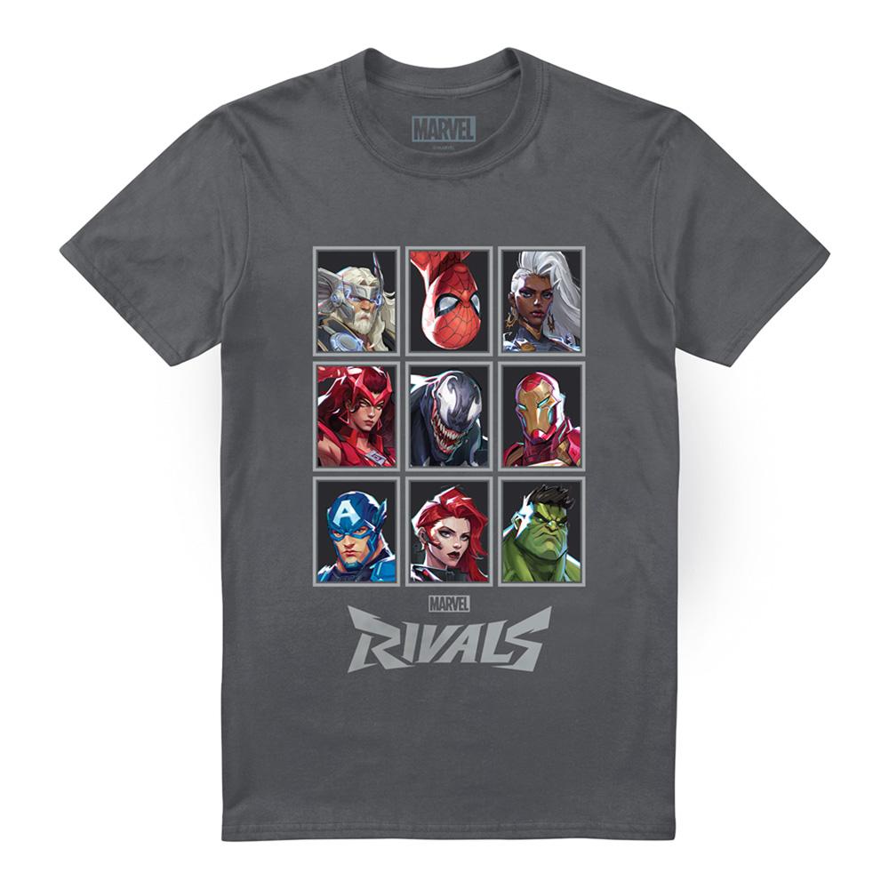 Marvel Rivals Unisex Adult Character Grid T-Shirt