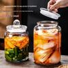 Стеклянная банка для кимчи и квашеной капусты - Герметичная, Прозрачная, Многоцелевая для маринованных овощей и ферментации