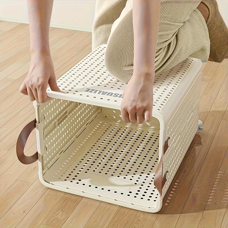 Rolling Laundry Basket with Lid - Personal Care Product Dispenser and Storage Box, Comes with Handle Design, Suitable for Clothes, Laundry Hamper