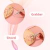 4pcs Cake Decorating Tools Set, 2 Styles Stainless Steel Sprinkles Tools for Cake Decorating Claw Pen Pearl Grabber & Tweezers with Shovel Head for
