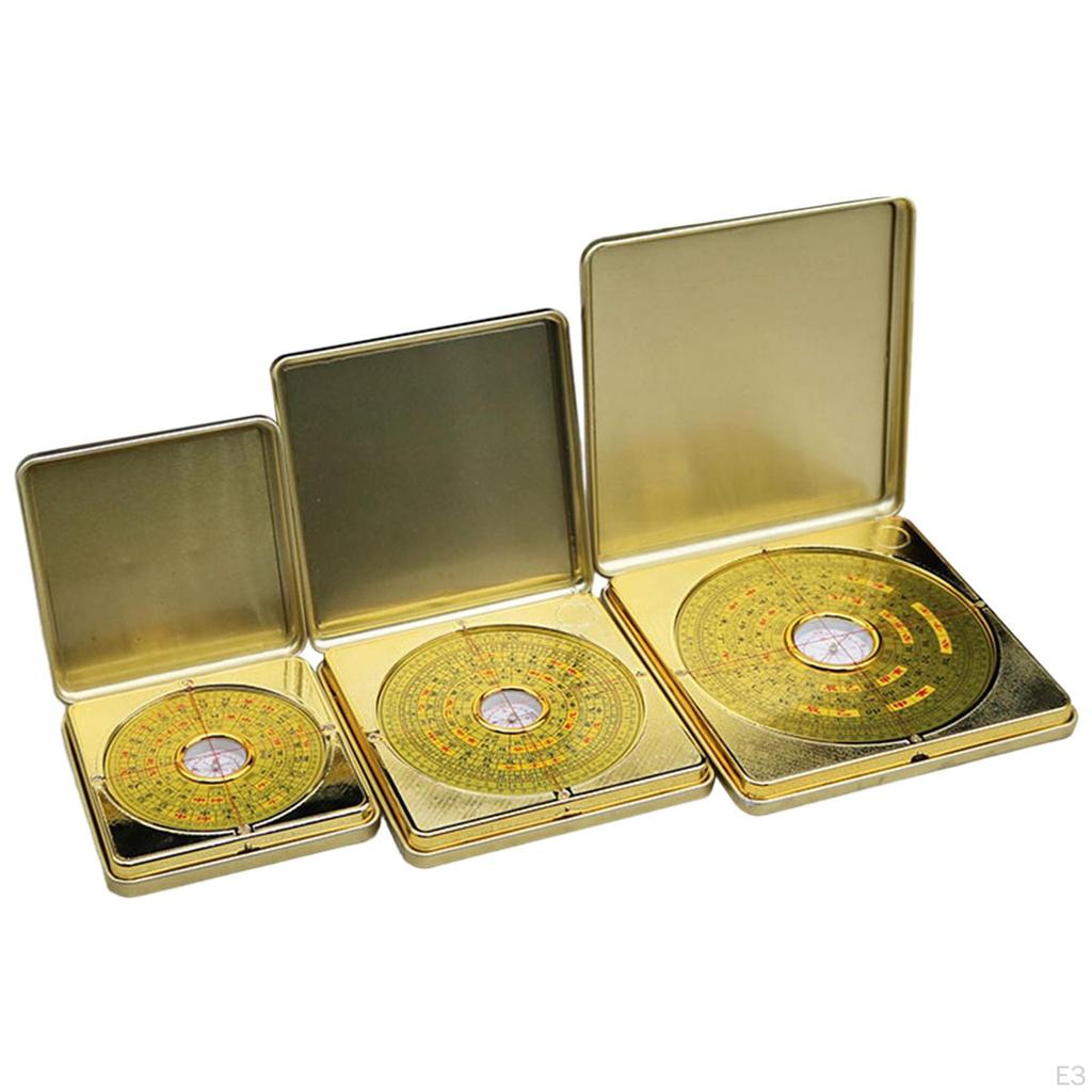 Компас по фэн-шуй, старинный карманный, портативный, прочный, простой в использовании, большой китайский багуа для