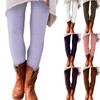 Женские брюки, однотонные эластичные мягкие хлопковые леггинсы, повседневные домашние пижамы