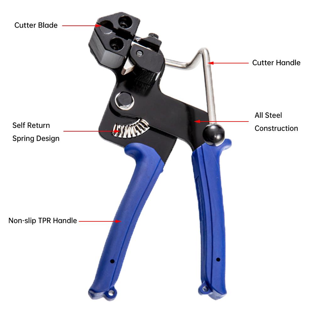 Metal Zip Ties Cutter for Stainless Steel Tie Wrap for Outdoor and Indoor Use