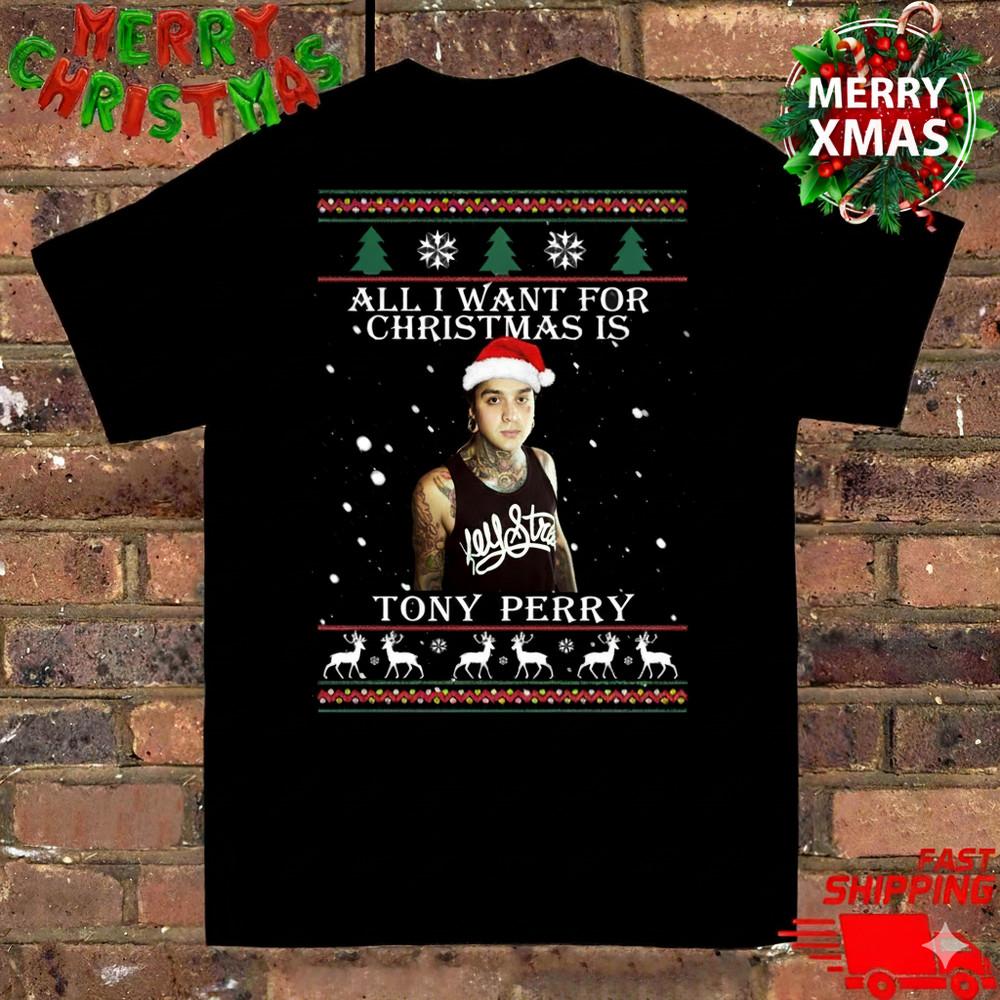 Pierce The Veil Tony Perry in Tour Christmas Tshirt S to 5XL NZL474 Unisex T-Shirt