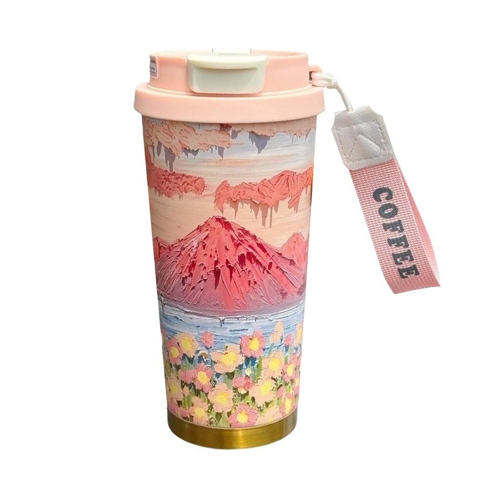 500 мл Кофейная чашка Двухслойная термокружка Новая вакуумная кружка Посуда для напитков