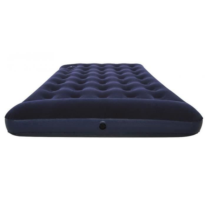 Matelas gonflable camping - BESTWAY - 67225 - 2 places - 1,91m x 1,37m x 22cm - Avec pompe à pied intégrée