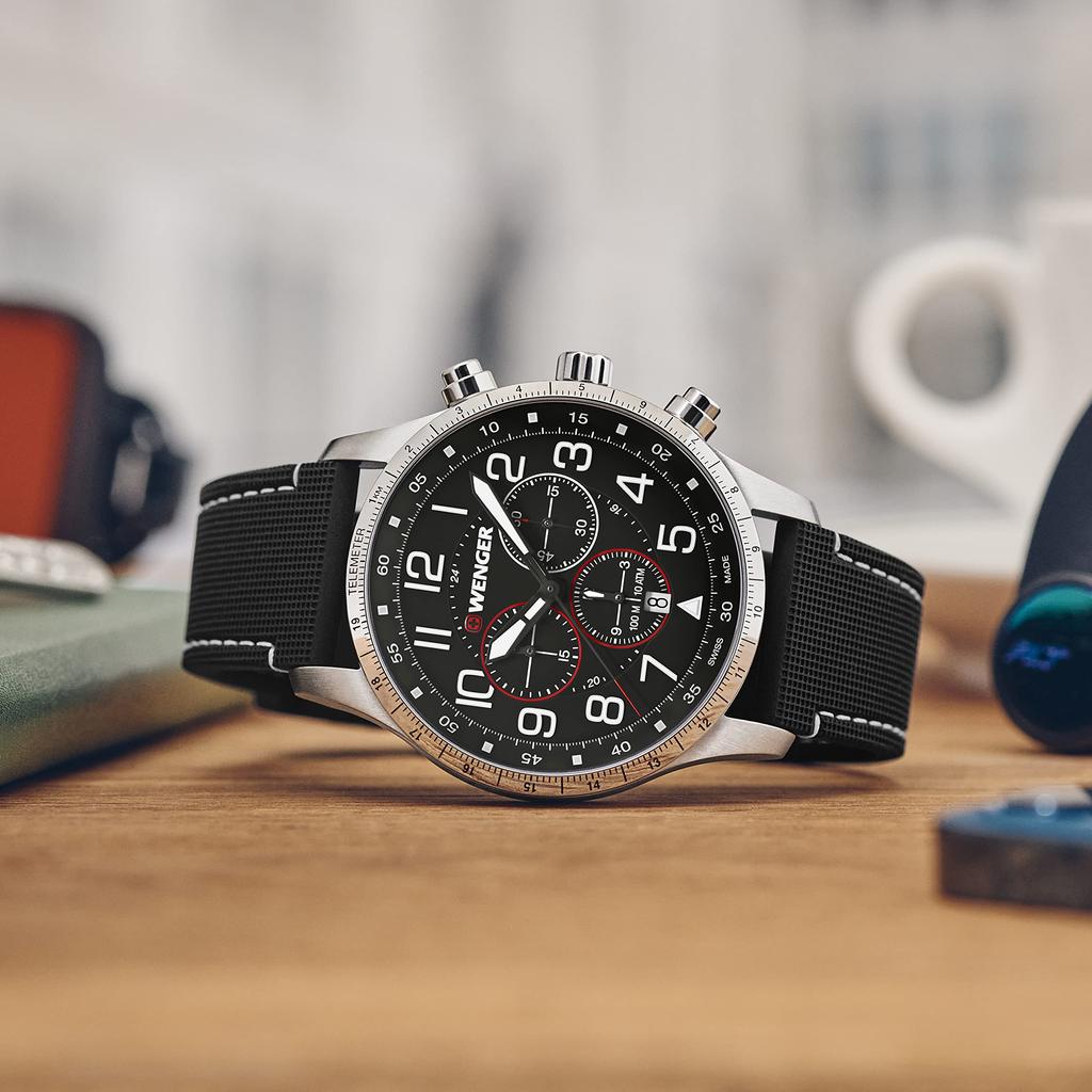 WENGER ATTITUDE CHRONO Quartz black 01.1543.119