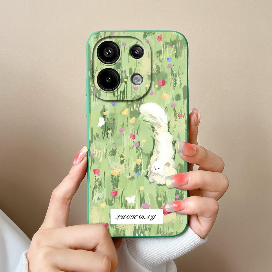 Для Xiaomi Poco M6 Pro 4G 5G Чехол Модный Черный Кокосовая Пальма Жидкий Силикон Мягкий ТПУ Чехол Для XiaomiPocoM6 M6Pro 4G 5G Funda