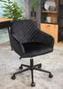 Napoli Armchair, Black, On A Black Base