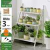 Уличная бамбуковая лестница-подставка для цветов