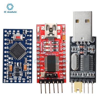 Pro mini Atmega328P Pro Mini 328 Mini ATMEGA328 3.3V 5V для Arduino USB на TTL CP2102 FT232RL CH340G Модуль