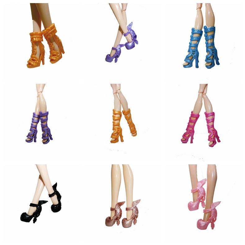 1 пара модной обуви для кукол Monster High, туфли на высоком каблуке для куклы Demon Monster, сандалии, ботинки для кукол Monster 1/6