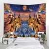 3D Fantasy Cat Goddess Decorative Tapestry Bohemian Hippie Wall Decor Wall Hanging Background Fabric Room Home Decoration