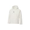 Puma Solid Color Faux Shearling Warm Hoodie Pullover Men Tops Ivory-White 533122-73