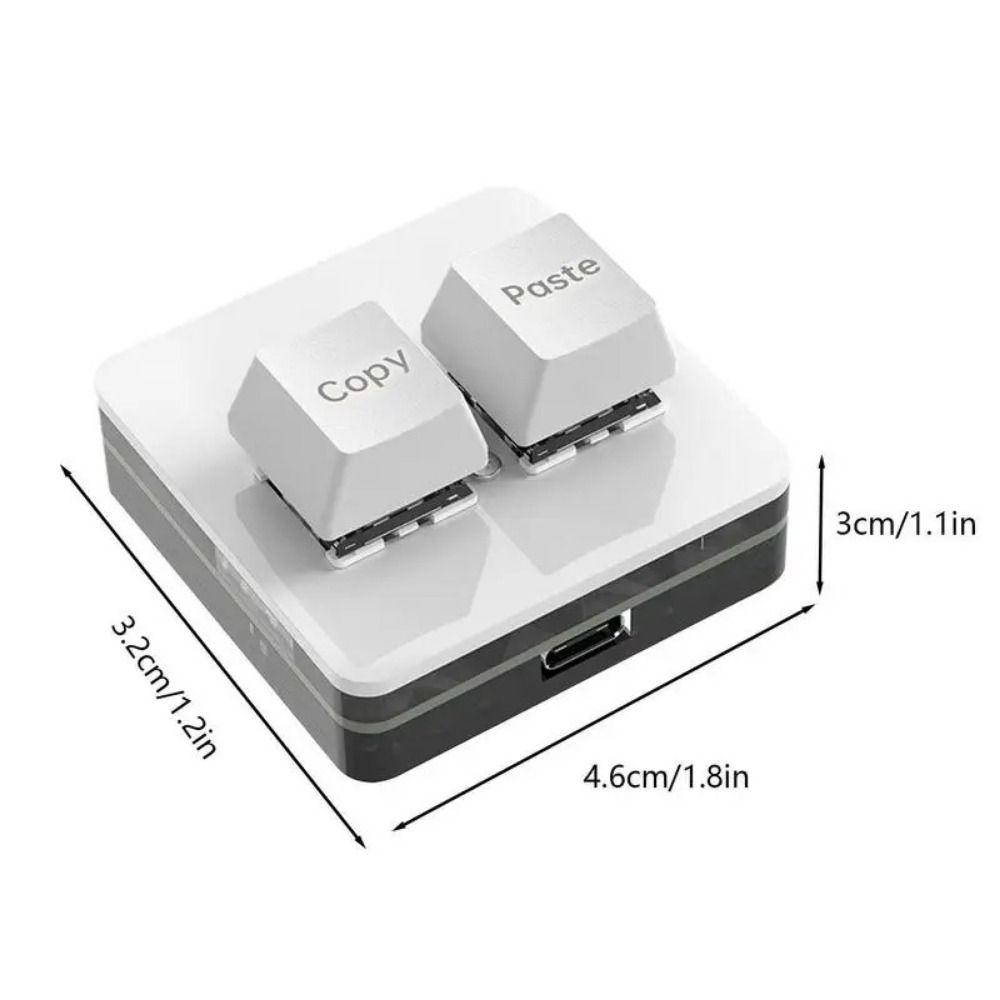 Keypad Copy Paste Keypad Mini 2 Keys Mini Keypad Hot Swap Custom Mini 2 Key Keypad  PC