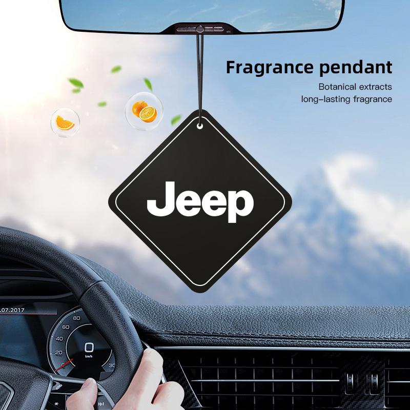 AIN4 Car Mounted Perfume Pendant Fresh Air Fragrance Diffuser For Jeep Grand Cherokee Wrangler JK Gladiator Compass Renegade Patriot
