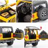 1/22 Масштаб Wrangler, литая под давлением внедорожная модель автомобиля, игрушечная модель автомобиля, 7 открытых дверей, выдвижной игрушечный автомобиль со звуком и светом для детей, коллекция подарков для мальчиков и девочек