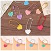 Fashion Heart Keychain Colorful Bag Key Chain Portable Love Pendant Keyring  Women