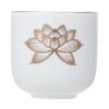 Buddhist Altar Accessories, Shinto Altar Accessories, White Gold Lotus 2.0 Teacups (6 Pieces), AM-TM637