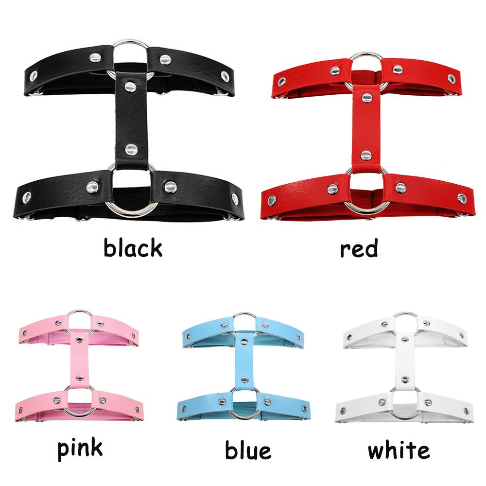 Регулируемая панк пижама подвязка для ног пояс для чулок кольцо для бедра готика