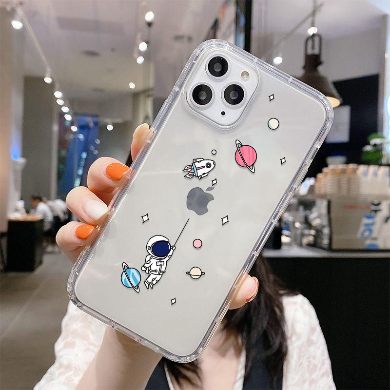 Минималистичный космический дизайн Тонкий чехол для телефона For iPhone 17 16 15 13 12 11 ProMax Pro Plus Мягкий ударопрочный корпус телефона