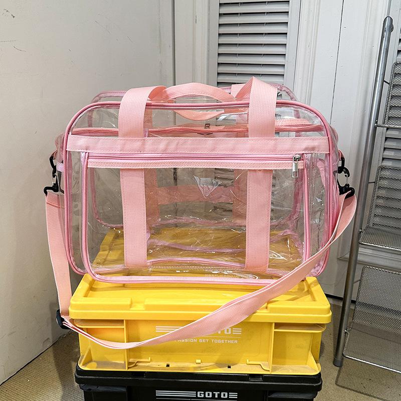 Мужская и женская водонепроницаемая ПВХ модная повседневная пляжная сумка водонепроницаемый пояс отделение для обуви желе прозрачная сумка для плавания