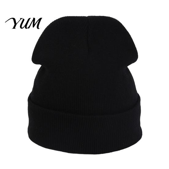 Outdoor Sports Winter Hat Unisex Solid Color Knit Beanies, Classic Slouchy Skull Cap for Winter, Knitted Casual Warm Headwear Men Women, Soft Thermal