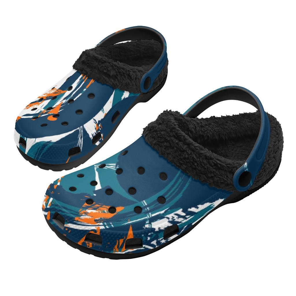 1 пара теплых сабо на подкладке из ЭВА и меха для мужчин и женщин, уютные зимние комфортные тапочки, мягкая легкая обувь для дома и улицы