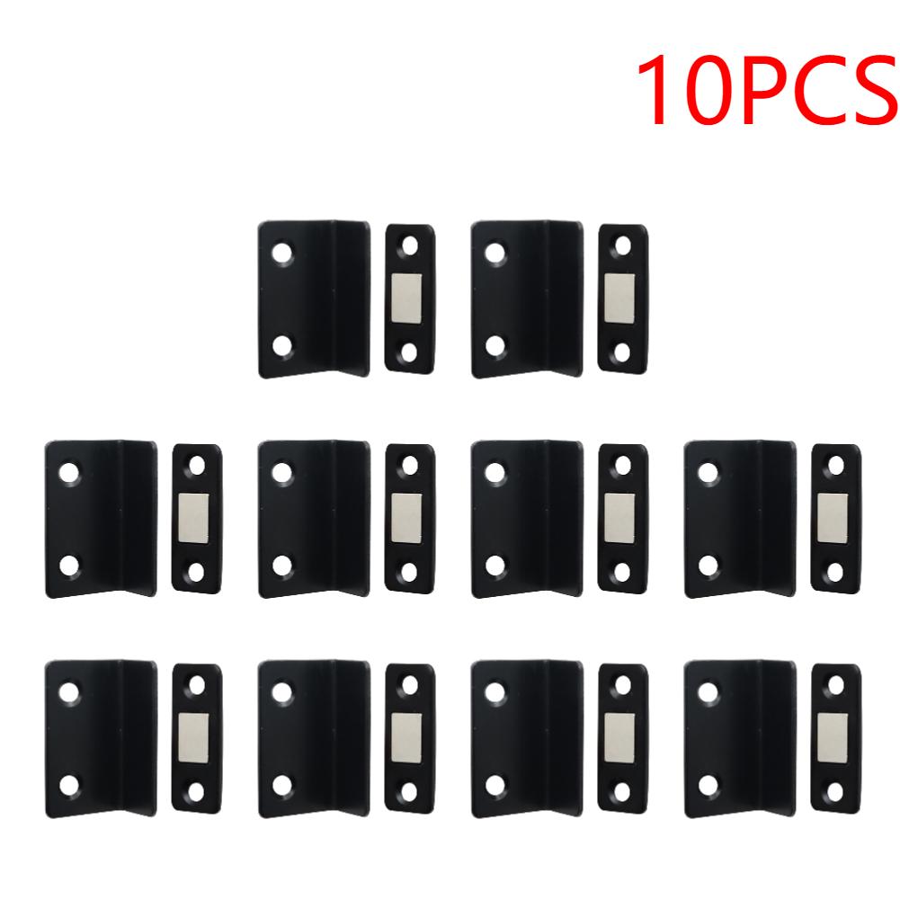 1-10PCS Ultra Thin Latch Cupboard L Type Door Closer Cabinet Catches Door Stopper Furniture Fittings Strong Magnetic Door Closer