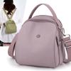 Women's Multifunctional Shoulder Crossbodybag Solid Color Handbag Travel Bag Nylon Small Backpack