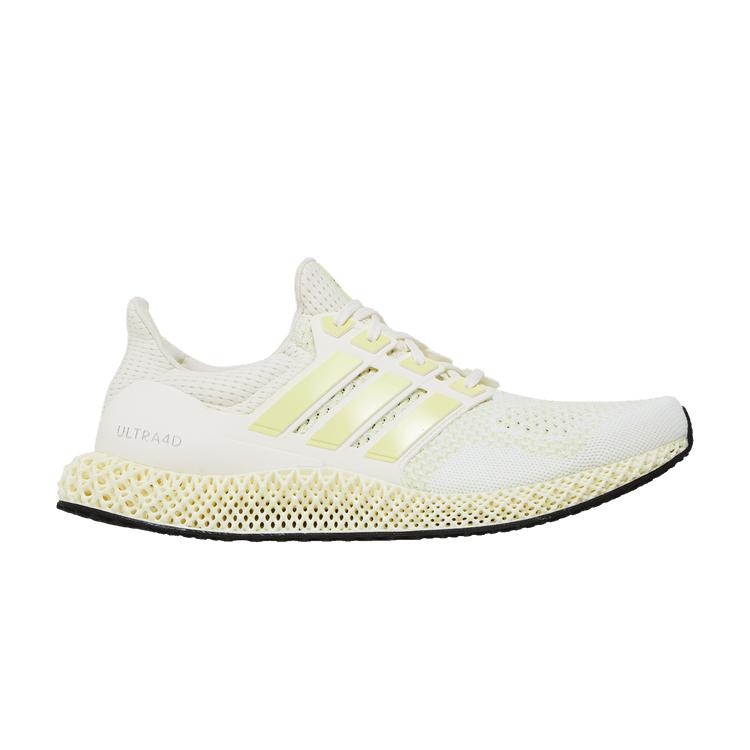 Men's Sneakers adidas Ultra 4D Core White Almost Lime Core White/Almost Lime/Silver Metallic