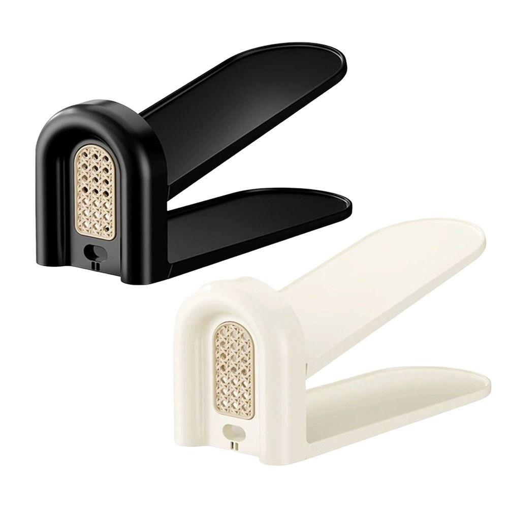 Rattan Weaving Shoes Rack Adjustable Shoes Organizer Portable Shoe Holder